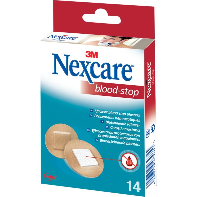 H�fteplaster, Nexcare Blood-Stop, �22mm, lysebrun,  latexfri, engangs *Denne vare tages ikke retur*