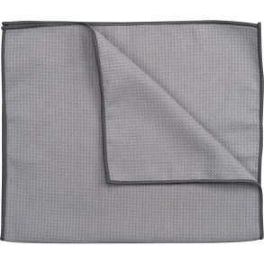 Viskestykke, 70x40cm, gr�, mikrofiber, vaffel v�vet *Denne vare tages ikke retur*