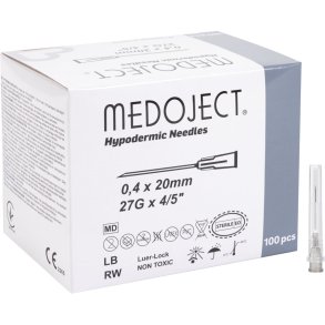 Kanyle, Medoject, frosted gr�, 27G, 4/5