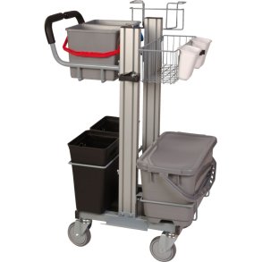 Reng�ringsvogn, Tina Trolleys, Exclusive, 75x59x114,5cm, aluminium/st�l, lille, standard *Denne vare tages ikke retur*