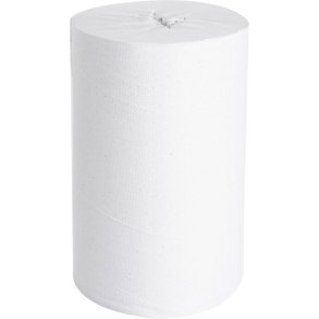 H�ndkl�derulle, neutral, 1-lags, Mini, 120m x 20cm, hvid, genanvendt papir, uden hylse