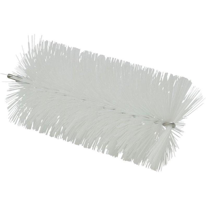 R�rrenserhoved, Vikan, 20cm, �9cm, hvid, polyester/PP/rustfrit st�l, medium *Denne vare tages ikke retur*