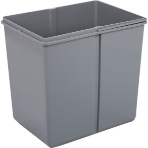 Inderspand, V-Part, gr�, plast, 15 l, med hank, til affaldsspand i k�kkenskab