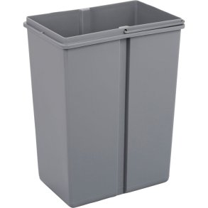 Inderspand, V-Part, gr�, plast, 8 l, med hank, til affaldsspand i k�kkenskab