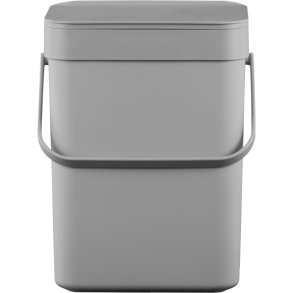 Affaldsspand, EKO Puro, gr�, plast, 7 l, med hank, til madaffald *Denne vare tages ikke retur*