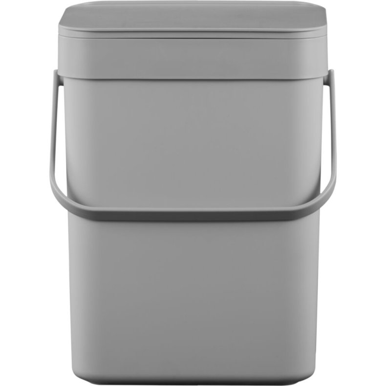 Affaldsspand, EKO Puro, gr�, plast, 7 l, med hank, til madaffald *Denne vare tages ikke retur*