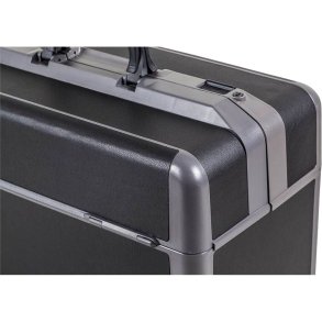 L�getaske, stor model, 44x24x29cm, sort, 18 cm bundrum *Denne vare tages ikke retur*