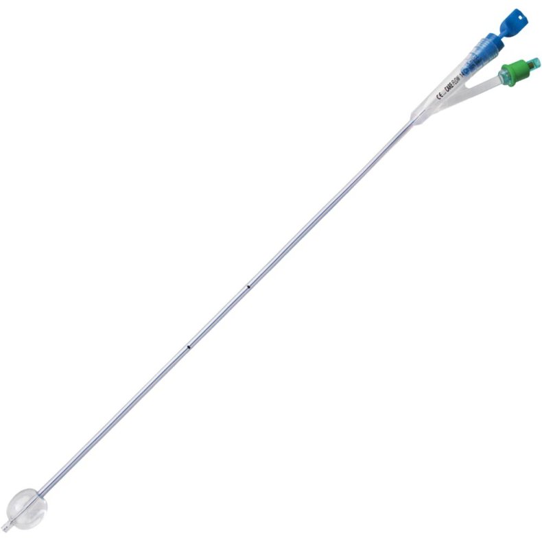 2-vejs foley kateter, Care Flow, open end, CH 22, 40cm, 10 ml, integreret ballon