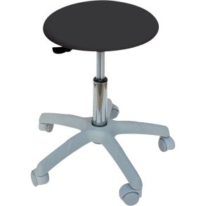 Taburet, lav model, sort, h�jde 46-58 cm, rundt s�de *Denne vare tages ikke retur*