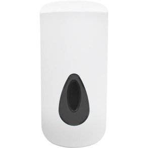 Dispenser, Modular, neutral, 800 ml, hvid, plast, manuel, gr� skueglas, til poserefiller, flydende