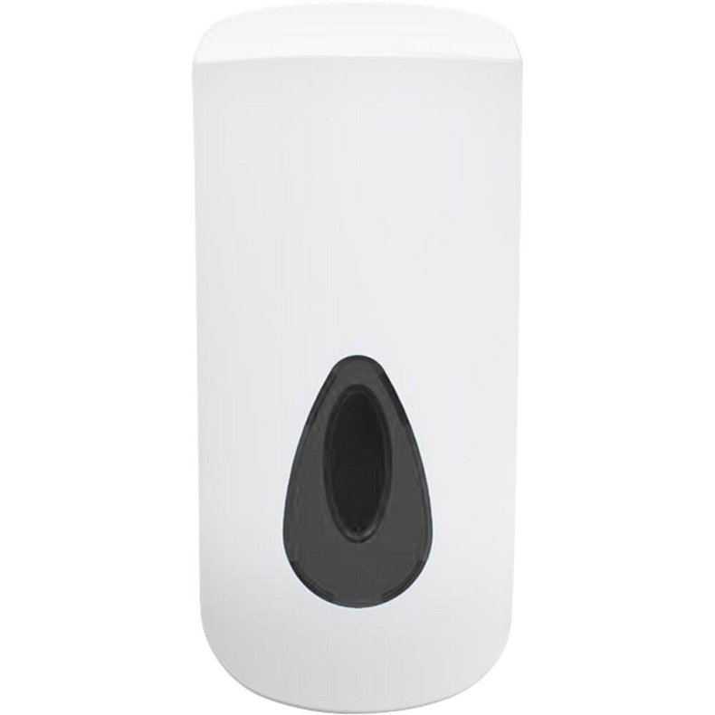 Dispenser, Modular, neutral, 800 ml, hvid, plast, manuel, gr� skueglas, til poserefiller, flydende