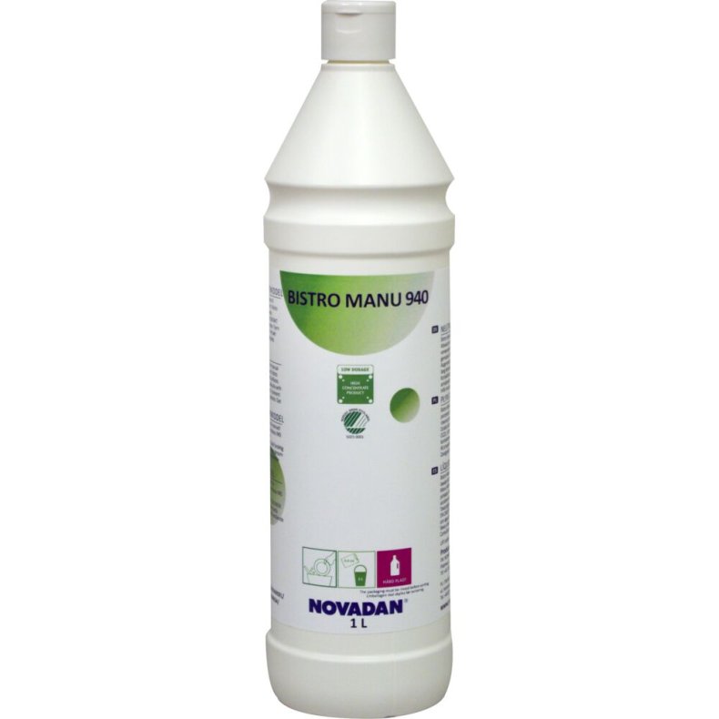 H�ndopvask, Novadan Bistro Manu 940, 1 l, uden farve og parfume