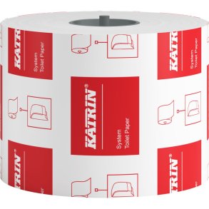 Toiletpapir, Katrin, 2-lags, 92m x 9,9cm, �13,5cm, hvid, nyfiber