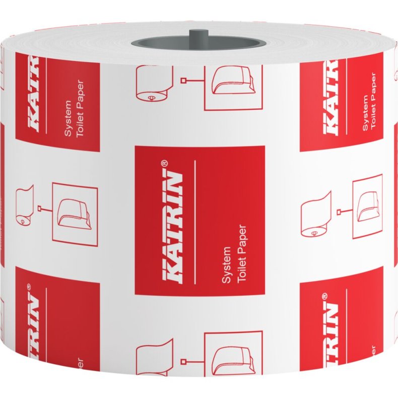 Toiletpapir, Katrin, 2-lags, 92m x 9,9cm, �13,5cm, hvid, nyfiber