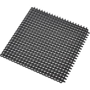 Modulm�tte, 50x50x1,2cm, sort, gummi *Denne vare tages ikke retur*
