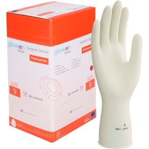 Operationshandske, Gloveon Victor, 9, nature, polyisopren, pudderfri