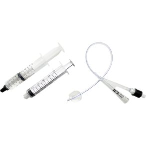 2-vejs foley kateter, UnoQuip, open end, CH 10, 31cm, 5 ml, semi-integreret ballon, inkl. glycerinspr�jte og tom spr�jte, steril *Denne vare tages ikke retur*