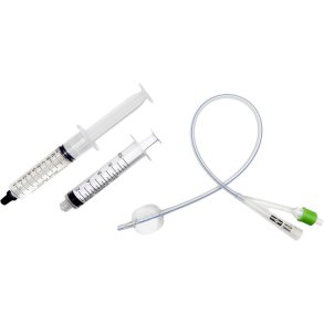 2-vejs foley kateter, UnoQuip, open end, CH 14, 40cm, 10 ml, semi-integreret ballon, inkl. glycerinspr�jte og tom spr�jte, steril *Denne vare tages ikke retur*