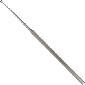 �recurette, Rudolf, Buck, 16,5cm, lige h�ndtag, 45 gr vinklet, skarp fig. 1. Indre diameter � 2,0 mm, ydre diameter � 3,2 mm. *Denne vare tages ikke retur*