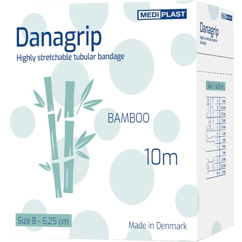 Tubular bandage, Danagrip, J, 10m x 18cm, hvid, kompressionsbandage, til sm� kroppe, engangs *Denne vare tages ikke retur*