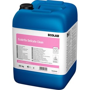T�jvask, Ecolab Ecobrite Delicate Clean, 20 l, uld- og sk�nevask, uden farve, med parfume
