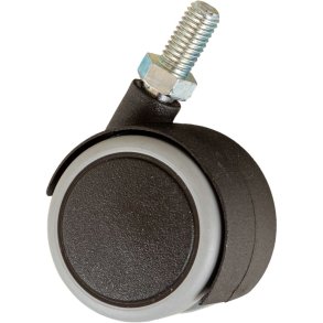 Hjul, Tina Trolleys, �40mm, sort, softhjul *Denne vare tages ikke retur*