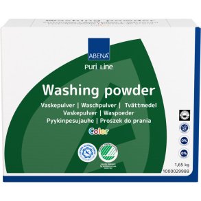 Vaskepulver, ABENA Puri-Line, kul�rt, uden farve og parfume, 1,65 kg