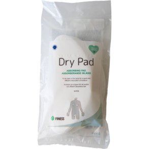 Nonwoven kompres, Dry Pad, Finess, 19x8cm, hvid, usteril