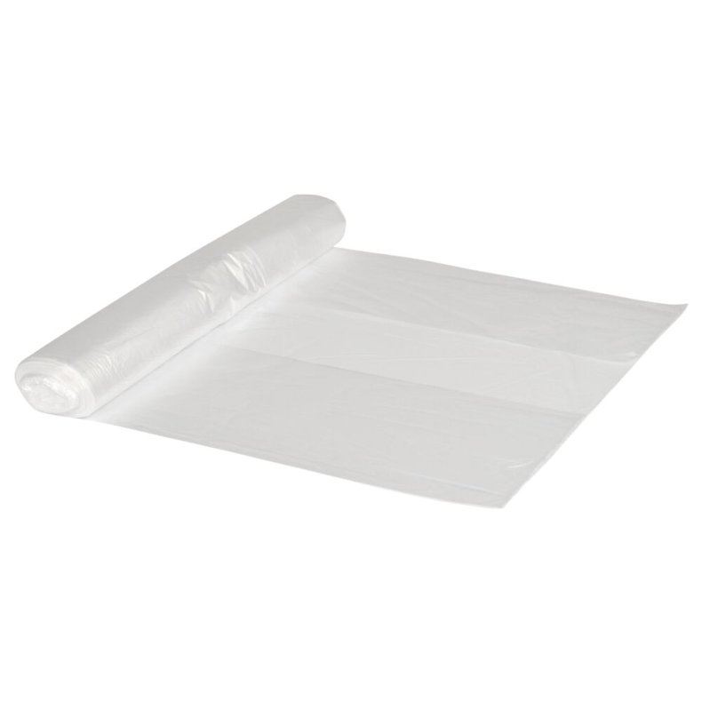 Affaldspose, 50 l, klar, LDPE/genanvendt, 60x75cm