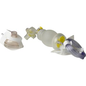 Genoplivningsballon, Laerdal, transparent, TPE, 2,1m slange, reservoirpose,  sp�dbarn, str. 1, med transparent maske, engangs *Denne vare tages ikke retur*