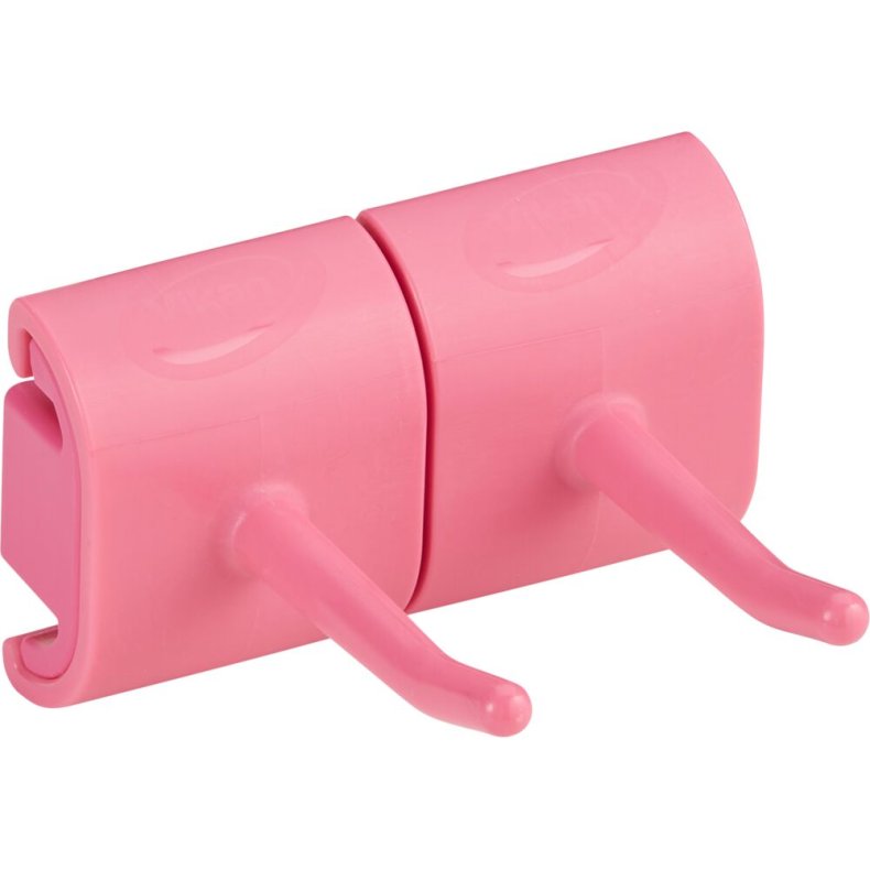 V�goph�ng til redskaber, Vikan, 8,3x7,8x4,8cm, lyser�d, PP/TPE, dobbeltkrogs modul *Denne vare tages ikke retur*