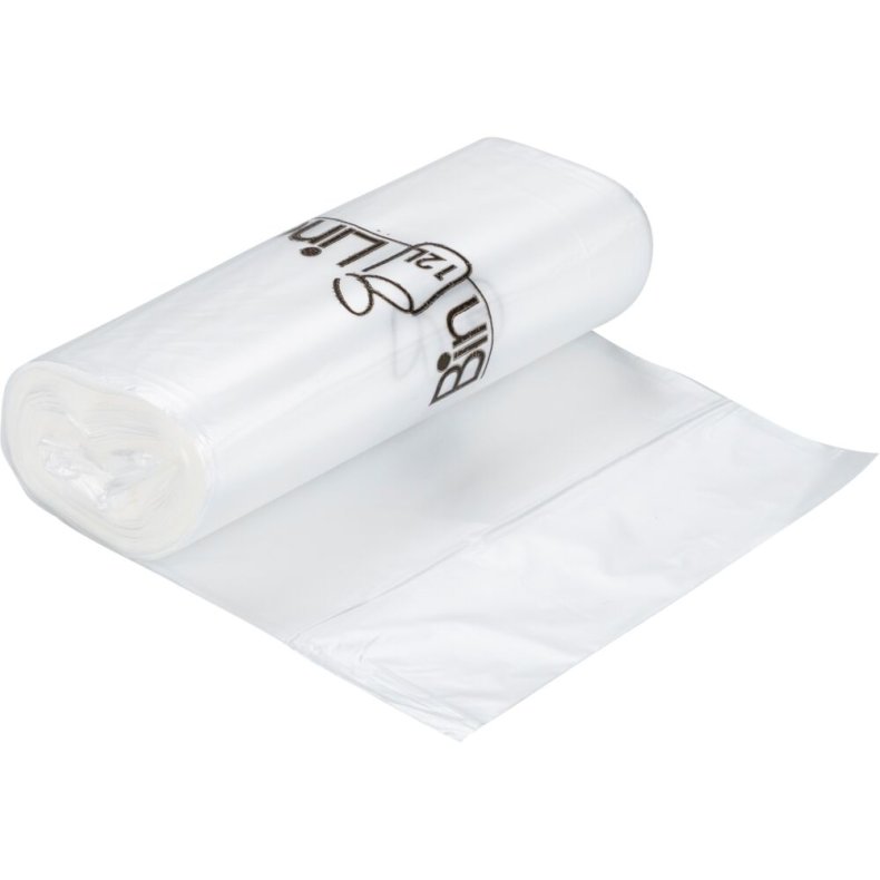 Spandepose med stjernebund, ABENA Bin-Line, 12 l, klar, LLDPE/virgin, 40x57cm