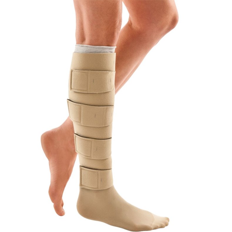 Bandage, Juxtalite, underben, beige, HD, 33cm, inkl. liner med moderat komp., medium-ekstra vidde-lang *Denne vare tages ikke retur*