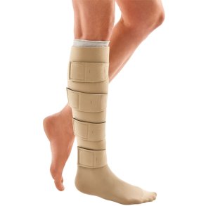 Bandage, Juxtalite, underben, beige, HD, 33cm, inkl. liner med moderat komp., xlarge-lang *Denne vare tages ikke retur*
