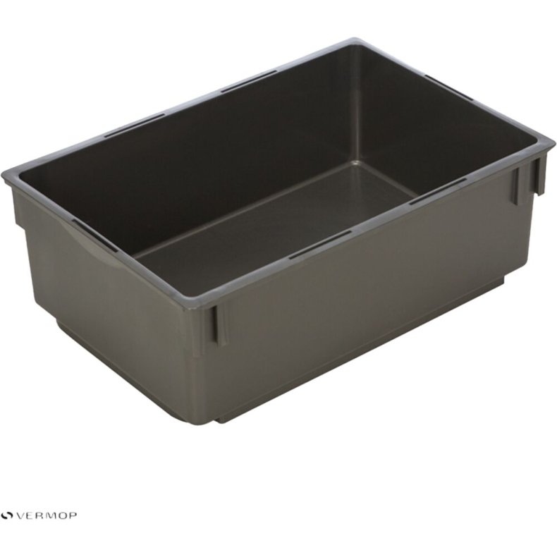 Plastbakke, Vileda Equipe, 50x35x17cm, 15 l, gr�, 70% genanvendt plast *Denne vare tages ikke retur*
