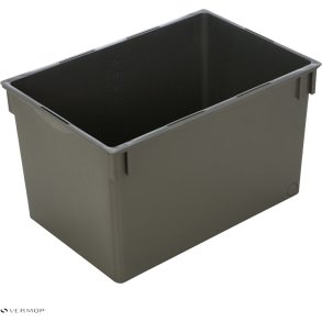 Plastbakke, Vileda Equipe, 50x35x30cm, 35 l, gr�, 70% genanvendt plast *Denne vare tages ikke retur*