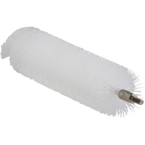 R�rrenserhoved, Vikan, 20cm, �4cm, hvid, polyester/PP/rustfrit st�l, medium *Denne vare tages ikke retur*