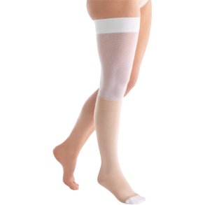 Behandlerstr�mpes�t, VenoTrain Ulcertec 39, AG, hvid og beige, small-normal-kort *Denne vare tages ikke retur*