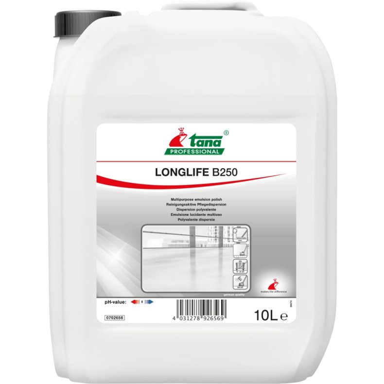 Vaskepolish, Tana Professional LONGLIFE B250, 10 l, halvblank, uden farve, med parfume