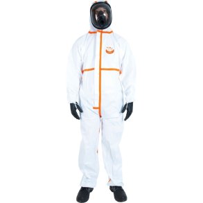 Kemisk beskyttelsesdragt, WeePro Max +, L, hvid, Usteril, Type 4B/5B/6B, enkeltforpakket, engangs *Denne vare tages ikke retur*