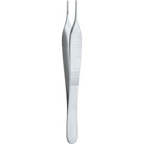 Pincet, Rudolf, Adson, 12cm, anatomisk, kryds takket *Denne vare tages ikke retur*