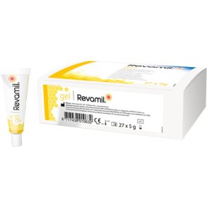 S�rgel, Revamil Hydrofil, p� tube, med 100% ren medicinsk honning, steril, 5 g *Denne vare tages ikke retur*