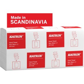 H�ndkl�deark, Katrin, 2-lags, W-fold, 32x20,3cm, 8 cm, hvid, nyfiber