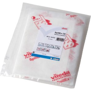 Spildmoppe, Vileda Cleanroom Spillex, 54x37cm, hvid, nonwoven/PE, Gamma irradiated, KAT5, steril, engangs *Denne vare tages ikke retur*