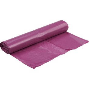 S�k, C-fold, 60 l, transparent lilla, LDPE/genanvendt, 55x103cm
