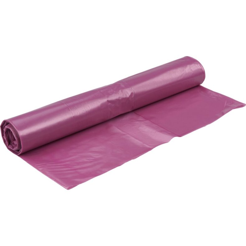 S�k, C-fold, 120 l, transparent lilla, LDPE/genanvendt, 76x103cm