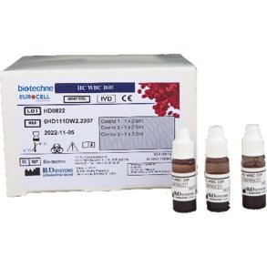 Kontrol, WBC, 3x2ml, kontrol 1, 2 og 3, til WBC DIFF, k�levare *Denne vare tages ikke retur*