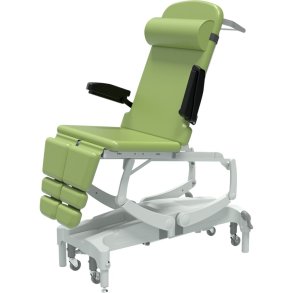 Behandlerstol/leje, Seers Clinnova Versa PRO, 1,95m x 70cm, olivengr�n, nakkepude og papirrulle holder, max 285 kg *Denne vare tages ikke retur*