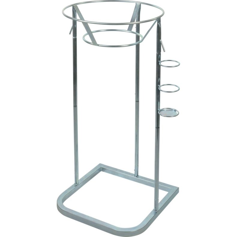 Affaldsstativ returplast, ABENA, st�l, galvaniseret st�l, 240 l