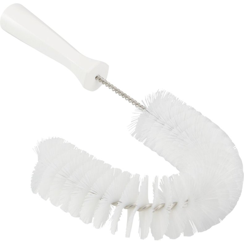 R�rb�rste, Vikan, 36cm, �5,5cm, hvid, polyester/PP/rustfrit st�l, medium *Denne vare tages ikke retur*
